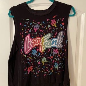 LISA FRANK CUT OFF TANK TOP from URBAN OUTFITTERS